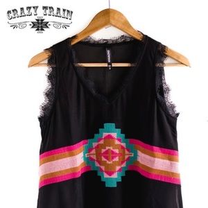 Crazy Train Mesa Moon Tank NWT